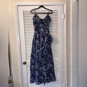 Lulus blue floral dress NEW WITH TAGS